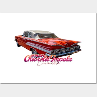 1960 Chevrolet Impala Convertible Posters and Art